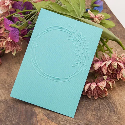 Miniatura 3 de Qoiseys Carpetas de plástico con corona para hacer tarjetas, máquina de gofrado, plantilla de papel, plantilla de grabación en relieve