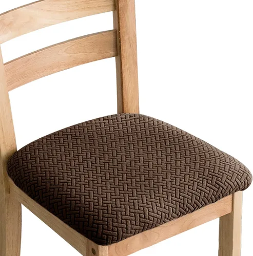 Miniatura 16 de Fundas elásticas para sillas de comedor, fundas protectoras extraíbles para sillas de cocina, fundas protectoras para comedor, hotel Gris y verde