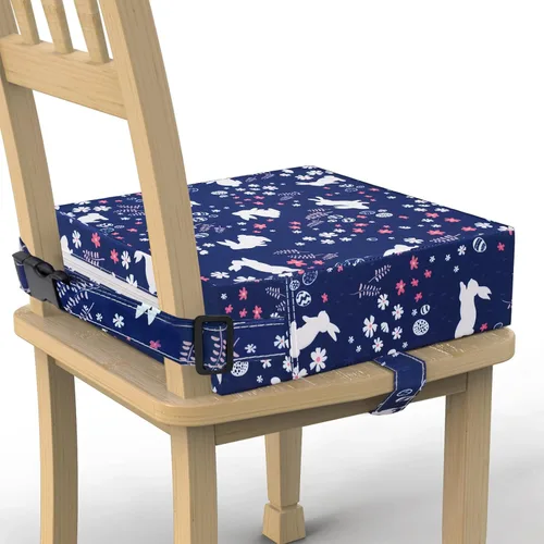SMZCTYI Asiento elevador infantil para mesa de comedor, con soporte más fuerte, parte inferior antideslizante, asiento elevador con dobles correas