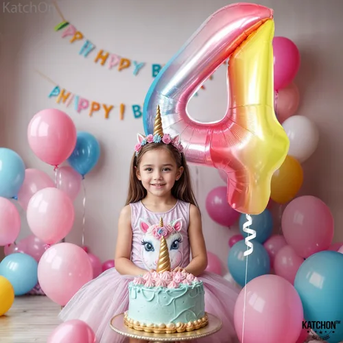 Miniatura 1024 de KatchOn, Globo grande azul número 2 de 40 pulgadas Decoraciones de cumpleaños de Baby Shark para niño de 2 años Globo azul número 2 Globo