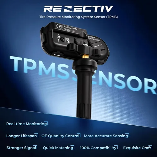 Miniatura 5 de RENECTIV Paquete de 4 sensores TPMS, sensores de monitor de presión de neumáticos de 433 Mhz compatibles con RAM 2014-2022 1500 2500 3500 4500 5500