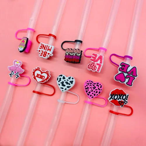 Miniatura 3 de 10 tapas de popote para vaso Stanley Cup de 30 y 40 onzas, de 0.394 in, reutilizables, de silicona, para popote, accesorios para copas Stanley