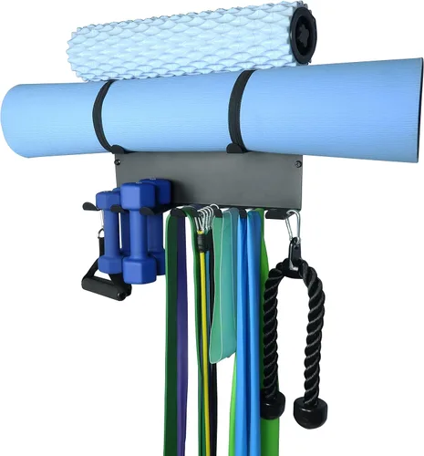 Soporte multiusos para gimnasio, bandas de resistencia, accesorios de gimnasio en casa, bandas de fitness, ganchos resistentes para bandas de