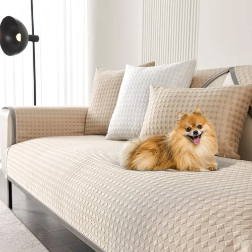 Miniatura 16 de OTOB Funda refrescante para sofá de perro de fibra de seda de hielo, protector de sofá lavable y antideslizante, tapete suave para cama de perro