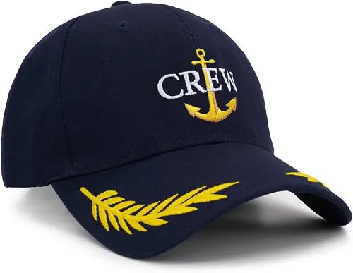 Miniatura 2 de Capitán Hat & First Mate Gorras de Béisbol Skipper Nautical Navy Marine Sailor Sombreros