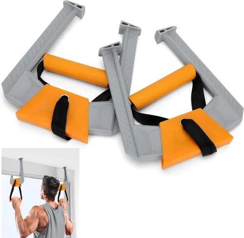Miniatura 9 de Portable Pull Up Bar for Doorway,Travel Pull Up Bar,Adjustable Home Gym Equipment,Dual Handle Design for Pull-Ups,Maximum Load Capacity of 330lb, No