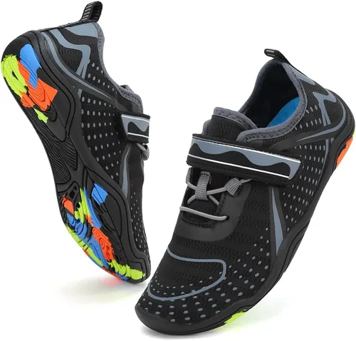 Zapatos acuáticos para niños y niñas, suela ligera y cómoda, fácil de caminar, calzado acuático y deportivo antideslizante (tallas ToddlerLittle