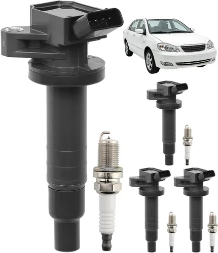 Miniatura 12 de Paquetes de bobinas de encendido, compatibles con Toyota Corolla/Matrix 2000-2008, Pontiac Vibe, Chevrolet Prizm 1.8L L4 y más, reemplaza #