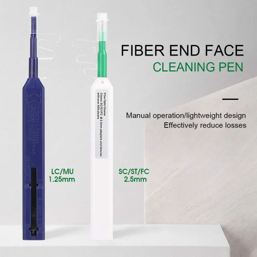 Miniatura 3 de 2 unids limpiador de fibra óptica conectores de fibra óptica, pluma limpiador de fibra óptica de más de 800 limpia para L C 0.049 in 0.098 in SC/ST