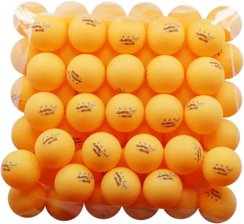 MAPOL Paquete de 50 pelotas de ping pong naranja de 3 estrellas prémium a granel, pelota de tenis de mesa de entrenamiento avanzado