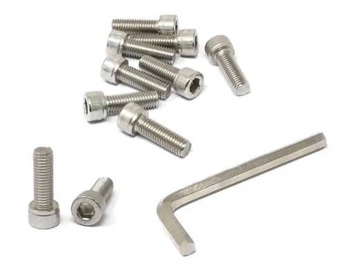 Miniatura 10 de iexcell 25 piezas M4 x 60/65/70/75/3.150 in paso de rosca 0.028 in acero inoxidable 304 cabeza hexagonal Tornillos Tornillos surtido Kit
