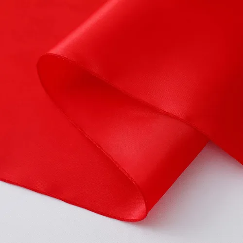 Miniatura 7 de Horbaunal - Juego de 12 caminos de mesa de satén rojos de 12 x 108 pulgadas, caminos de mesa suaves para bodas, banquetes y fiestas de cumpleaños