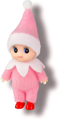 Miniatura 12 de Muñeca de elfo bebé de Navidad en mono azul