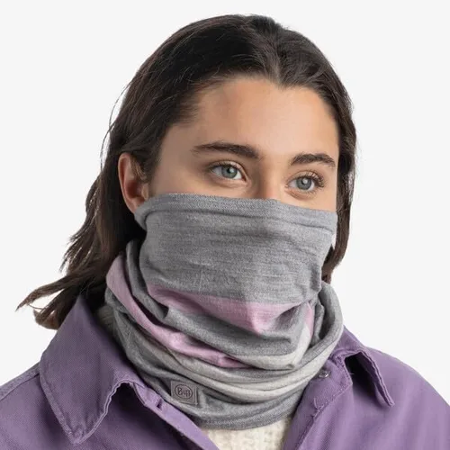 Miniatura 3 de BUFF Polaina de cuello Move de lana merina, 100% lana de origen ético, máscara facial que regula la temperatura, tamaño adulto