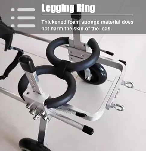 Miniatura 4 de Dog Wheelchair Red Pet Wheelchair for Back Legs, Light Weight Cat/Dog Cart with Wheels, Small/Medium/Large Doggy Mobility Assistant for Hind