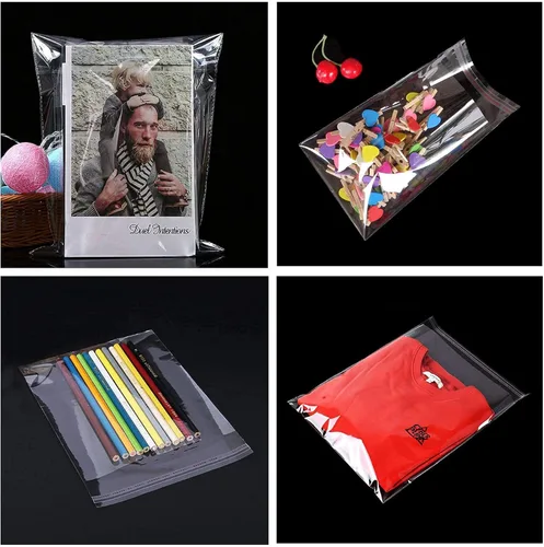 Miniatura 7 de Bolsas autoadhesivas de celofán de 10 x 13 pulgadas, 200 unidades de plástico transparente resellable para impresiones de camisas, revistas
