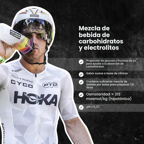 Miniatura 3 de Precision Fuel PF60 Mezcla de Polvo para Bebida de Carbohidratos y Electrolitos para Hidratación y Energía - Nutrición Deportiva de Resistencia