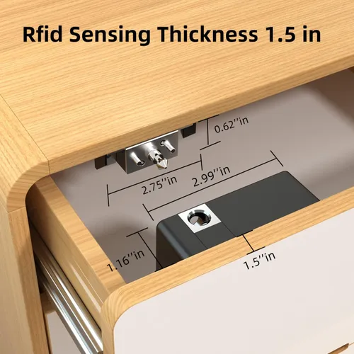 Miniatura 4 de RFID cerradura electrónica del gabinete ocultado DIY para armario de madera armario cajón armario cerradura pestillo