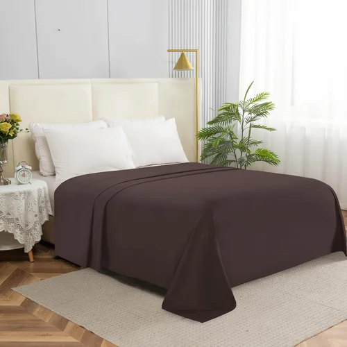 Miniatura 18 de Elegant Comfort Sábana encimera de 1 pieza de calidad hotelera, lujosa y suave, 1500 hilos, calidad egipcia, resistente a arrugas, manchas