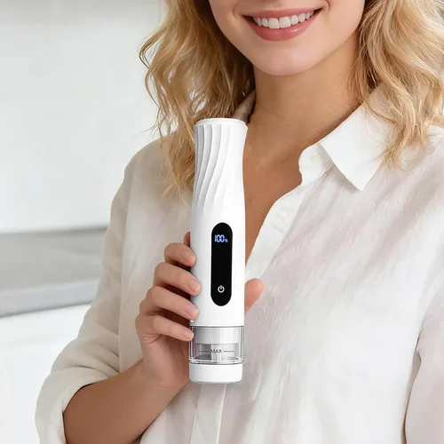 Miniatura 9 de Sellador al vacío compacto para almacenamiento de alimentos: sellador portátil de alimentos de mano, succión de 80 kPa, batería de 1800 mAh, 30
