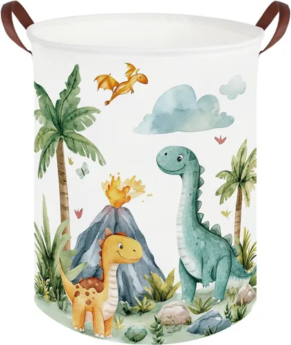 Miniatura 12 de FXOLCSHE Cesta de lavandería para bebés con animales, cesta de lavandería para bebés de animales del bosque, cesta de juguetes para niños, cesta