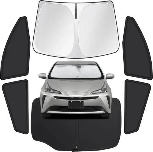 Miniatura 33 de para Toyota 4Runner 2010-2024, juego de 8 protectores solares para ventanas de coche, privacidad para parabrisas delantero, laterales y traseros