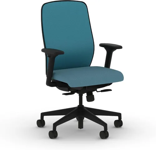 Miniatura 23 de HON Nucleus - Silla de trabajo con control avanzado de inclinación sincronizada, silla de oficina con soporte lumbar, brazos ajustables en altura