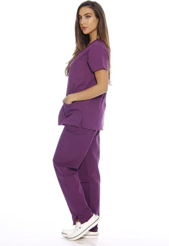 Miniatura 2 de Just Love uniforme médico con cuello en V para mujer