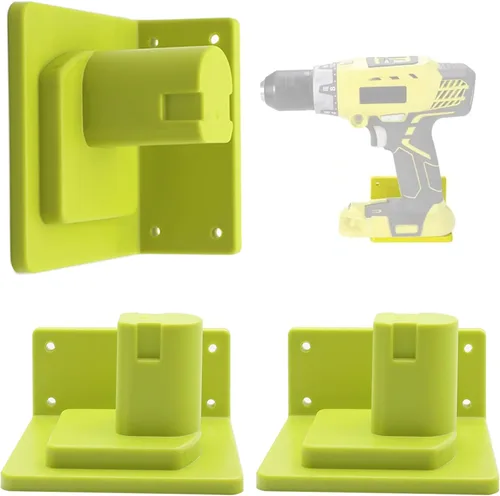 Miniatura 10 de Paquete de 10 soportes de pared para herramientas compatibles con Ryobi 18V herramientas eléctricas soporte para muelle de pared gancho organizador