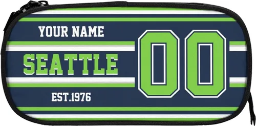 Miniatura 26 de Estuche de lápices personalizado Arizona con número de nombre, caja de lápices personalizada estilo fútbol, estuche de bolígrafo personalizado