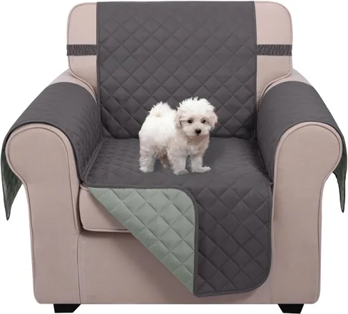 Miniatura 112 de U-NICE HOME Funda de sofá reversible para perros con correas elásticas, resistente al agua, protector de muebles para mascotas, funda de sofá