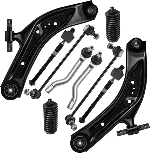 Miniatura 88 de Detroit Axle - Kit de suspensión frontal de 10 piezas para Jeep 2002-2004 Liberty, 2 brazos de control superiores con rótula 2 rótulas inferiores, 4