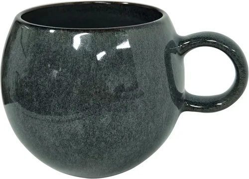 Miniatura 7 de Taza de café grande de cerámica de 16 onzas, sin plomo, redonda, con asa, taza de té vintage para oficina en casa, apta para microondas y Azul
