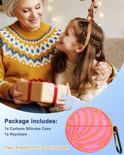 Miniatura 6 de Funda para Airpods de Boaretiu de 2ª/1ª Generación - Funda Linda Kawaii - Funda de Silicona Blanda 3D con Llavero para Mujeres, Niñas, Adolescentes