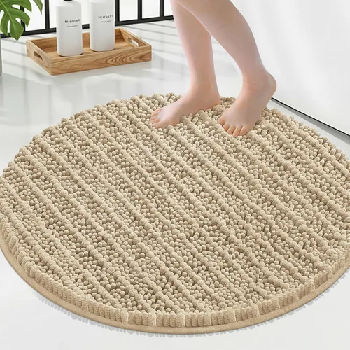 Miniatura 110 de Smiry Alfombras de Baño 24x16 pulgadas, Alfombras de Baño de Chenilla Extra Suaves y Absorbentes, Respaldo de Goma Antideslizante, Lavable a Máquina