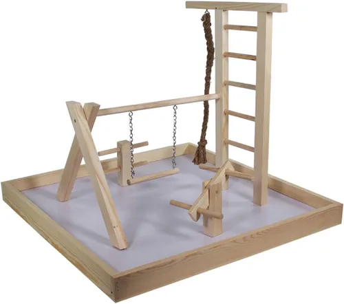 Miniatura 13 de Penn-Plax Centro de Actividades para Aves – Perfecto para Aves Jóvenes o Pequeñas Varios