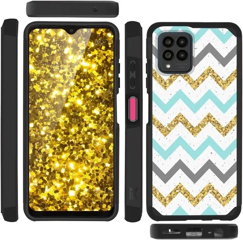 Miniatura 4 de TJS Compatible con T-Mobile Revvl 6X Pro 5G y Revvl 6 Pro 5G - Funda resistente de doble capa a prueba de golpes (compatible con montaje magnético)
