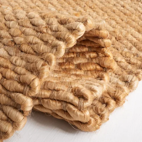 Miniatura 6 de Alfombra de área de yute natural tejido a mano Safavieh NF459A, de la colección de fibra natural (5 pies x 8 pies), Yute, Natural