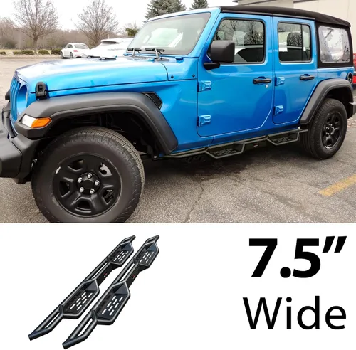 Miniatura 2 de HD Ridez Estribos de estilo desplegable compatibles con Jeep Wrangler JL 2018-2026 de 4 puertas (incluye 21-26 4xe)
