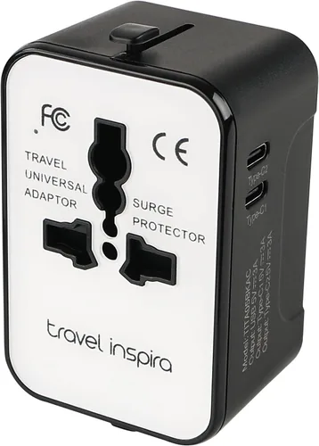 Miniatura 2 de Travel inspira Combo de báscula digital de equipaje y adaptador de enchufe de viaje, Combo de báscula digital de equipaje y adaptador de enchufe