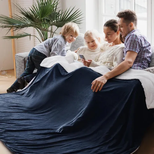 Miniatura 38 de Bedsure GentleSoft - Manta de forro polar Sherpa para sofá, manta de Navidad gruesa y cálida para invierno, manta de felpa suave y esponjosa como