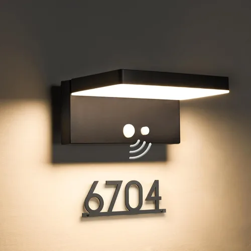 Miniatura 10 de Luces Solares con Sensor de Movimiento para Exteriores, 2 Unidades - 600 Lúmenes, 3 Modos, IP44, Impermeables, Luz de Pared Solar de Aluminio