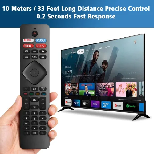 Miniatura 4 de Paquete de 2: repuesto para control remoto Philips Smart TV, compatible con televisores inteligentes Android Philips-4K UHD
