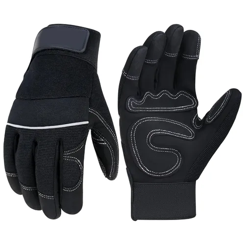 Miniatura 11 de Handlandy - Guantes de trabajo para hombre y mujer, para mecánicos, de seguridad, de uso general, aptos para pantalla táctil, guantes de trabajo
