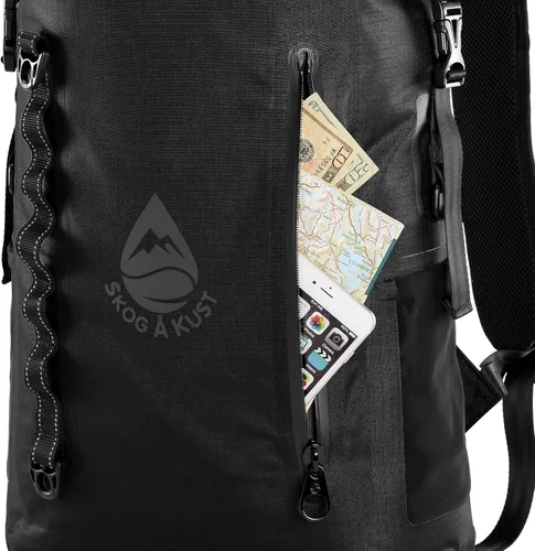 Miniatura 5 de Skog Å Kust BackSåk Pro Mochilas flotantes impermeables con bolsillo exterior hermético con cremallera Negro
