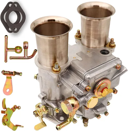 Miniatura 3 de NENKUTEN Carburador de 2 barriles para 45 DCOE Weber de 1.772 in de tiro lateral doble estrangulador Carb se adapta a Datsun 240/260/280Z MGB Toyota