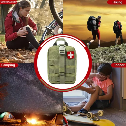 Miniatura 6 de IFAK - Kit universal de primeros auxilios para trauma, bolsas Molle, kit de supervivencia de emergencia adecuado para el hogar, automóvil, viajes