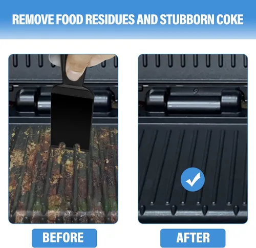 Miniatura 3 de XYK Paquete de 2 espátulas raspadoras para parrillas George Foreman de interior y otras parrillas interiores con ranuras, herramienta limpiadora