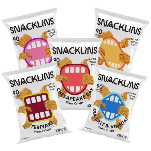Miniatura 9 de SNACKLINS Patatas fritas a base de plantas Snacks saludables veganos Sin gluten, sin granos, sin azúcar, sin calorías, 100% Kosher para Pascua