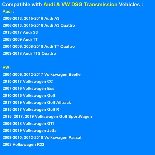 Miniatura 6 de Filtro de aceite, reemplaza 044-0362, 02E305051C Compatible con transmisión DSG de VW Audi - 2006-2018 A3, 2004-2018 TT Beetle, 2009-2017 CC Passat